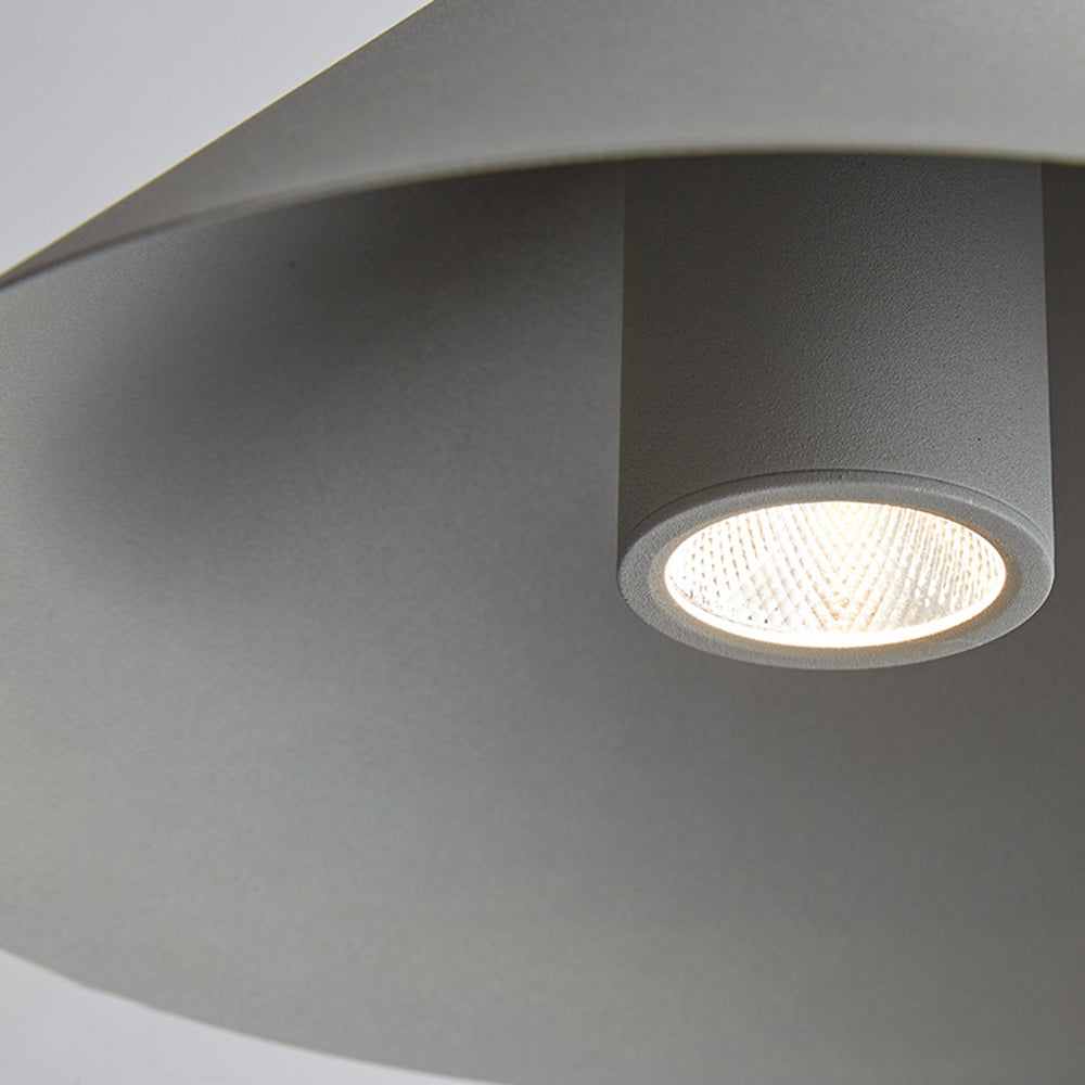 Carins Minimalist Cone Metal Pendant Light, Gray - Lumpaz