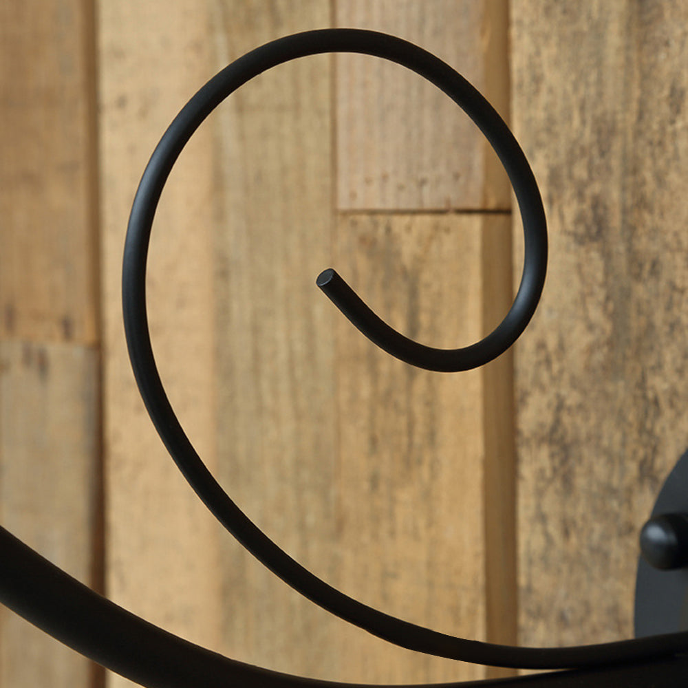 Alessio Vintage Cap-shaped Metal Outdoor Wall Lamp, Black/Antique Silver - Lumpaz