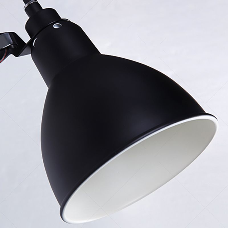 Brady Minimalist Adjustable Wall Lamp, Metal, Black, Living Room - Lumpaz