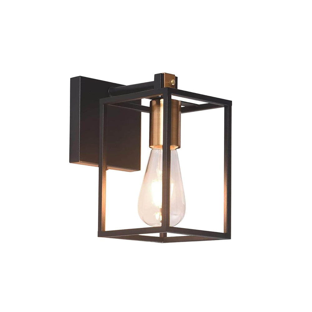 Alessio Industrial Minimalist Wall Lamp, Black, Basement - Lumpaz