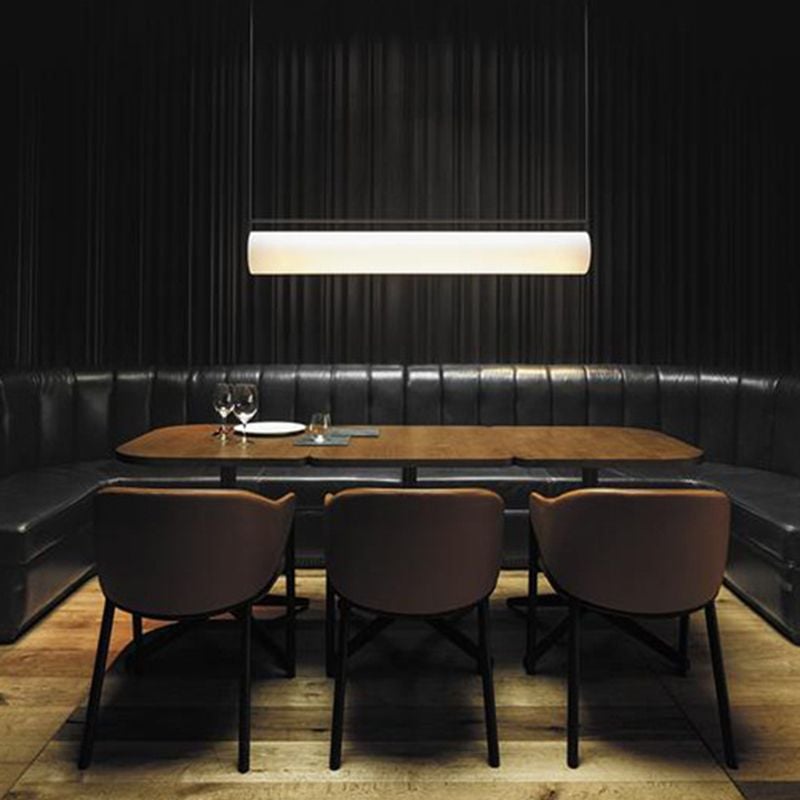 Edge Desinger Cylindrical Shape Linear Pendant Light, 36.6"/48" - Lumpaz