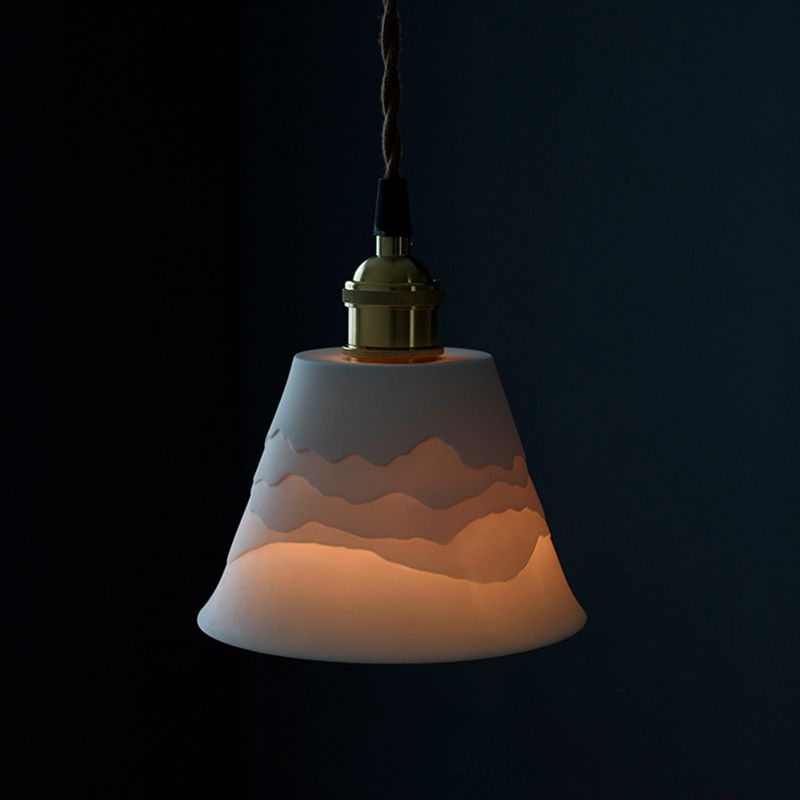 Lottie Modern Cone Wall Lamp, Metal/Ceramics - Lumpaz