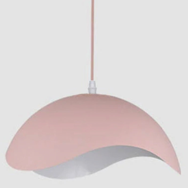 Morandi Colorful Shade Single Pendant Lights, Wood & Metal - Lumpaz