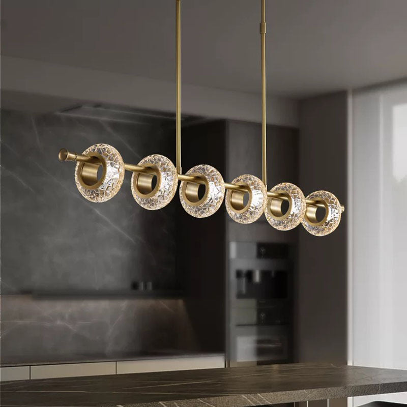 Marilyn Modern Luxury metal/Glass Pendant Light, Gold - Lumpaz