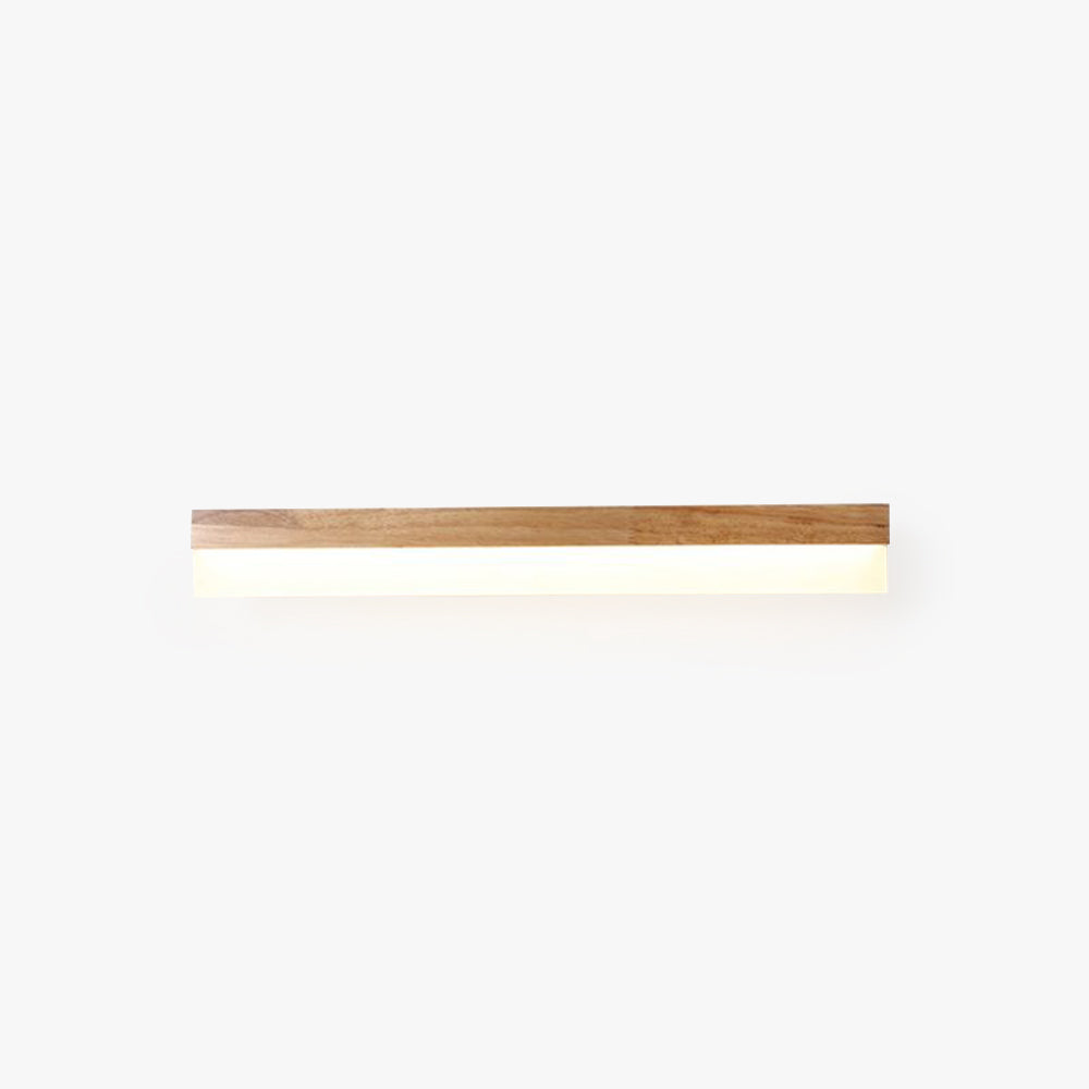 Ozawa Modern Rectangular/Arc Shape Wood/Metal Wall Lamp - Lumpaz