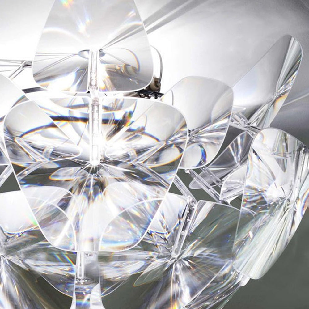 Bella Unique Diamond Flower Metal Pendant Light, Living Room - Lumpaz