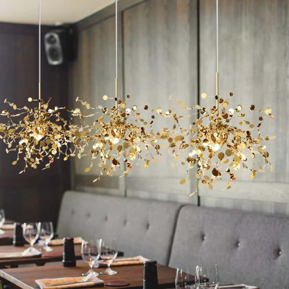 Olivia Artsy Classy Cluster Fireworks Pendant Light, Stainless steel - Lumpaz