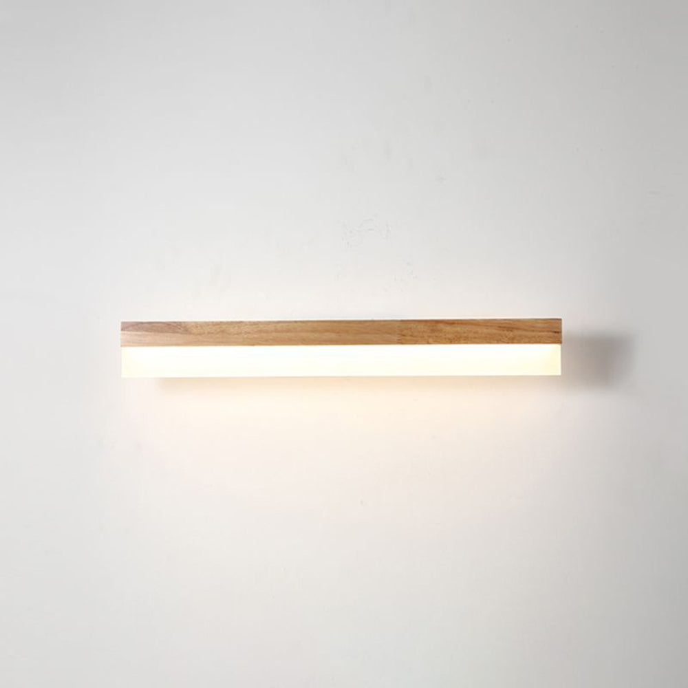 Ozawa Modern Rectangular/Arc Shape Wood/Metal Wall Lamp - Lumpaz