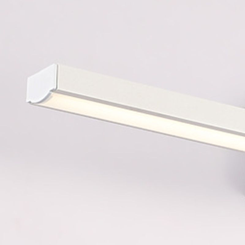 Edge Minimalist Linear Led Vanity Wall Lamp, White, Bathroom - Lumpaz