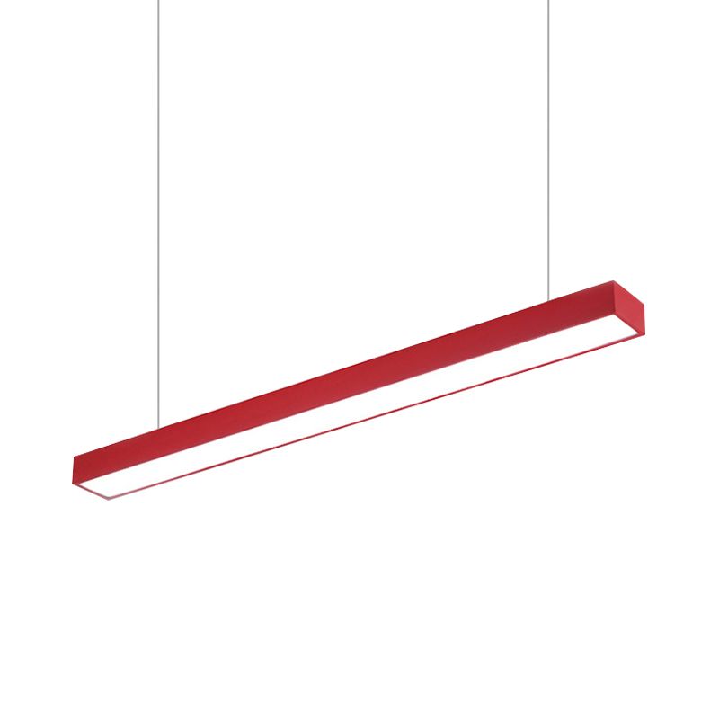 Edge Office Linear Minimalist Rectangular Pendant Light - Lumpaz