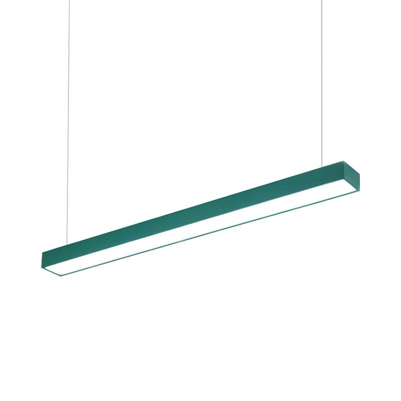 Edge Office Linear Minimalist Rectangular Pendant Light - Lumpaz