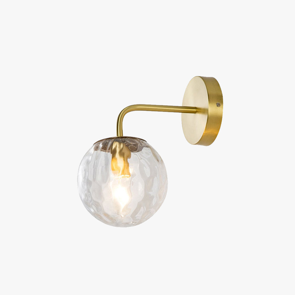 Valentina Vintage Clear Bubble Dresser Wall Lamp - Lumpaz