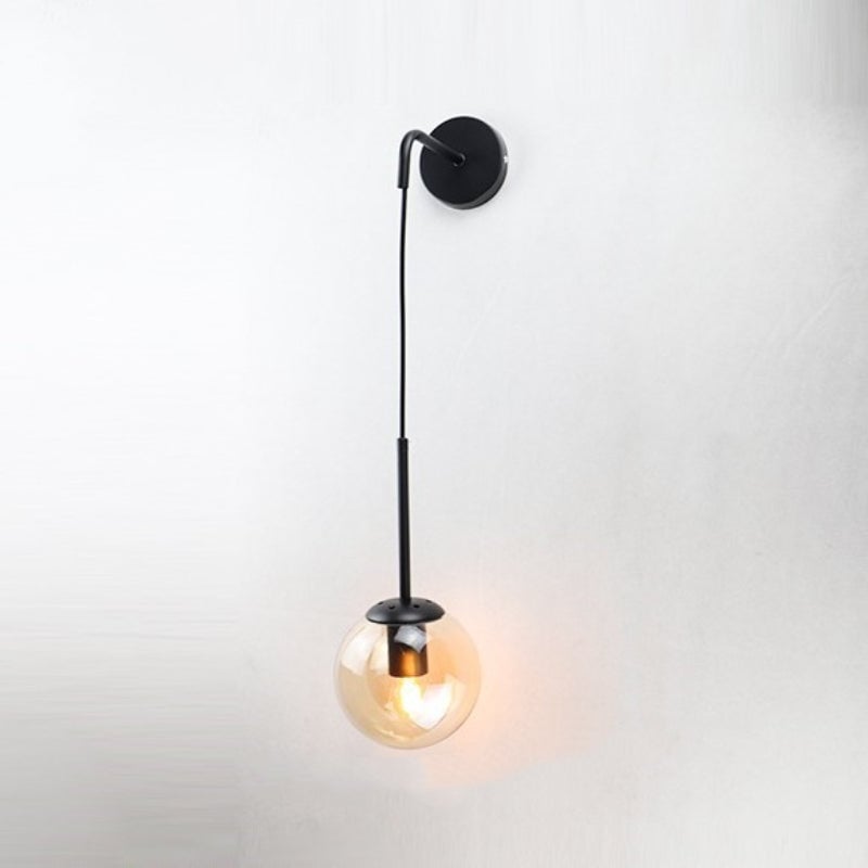 Valentina Modern LED Wall Reading Lamp Single Head, Black/Gold - Lumpaz