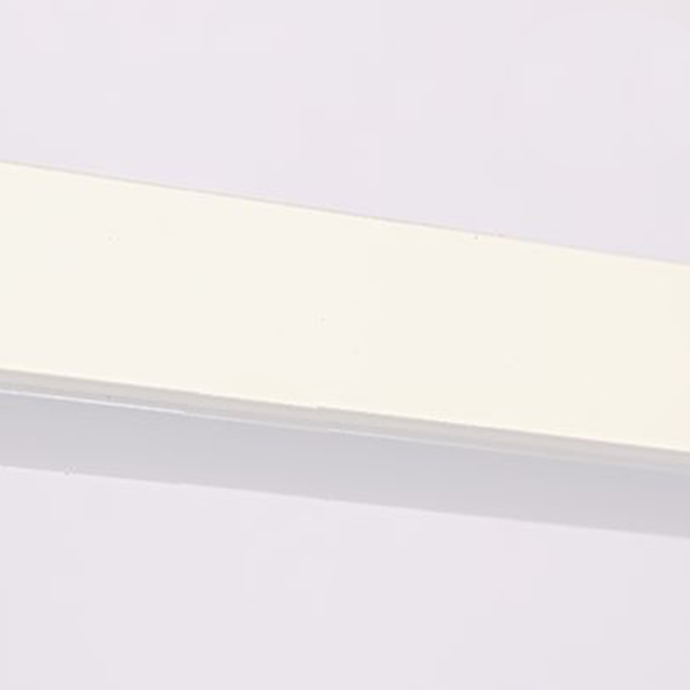 Leigh Minimalist Linear Acrylic Mirror Front Wall Lamp, White - Lumpaz