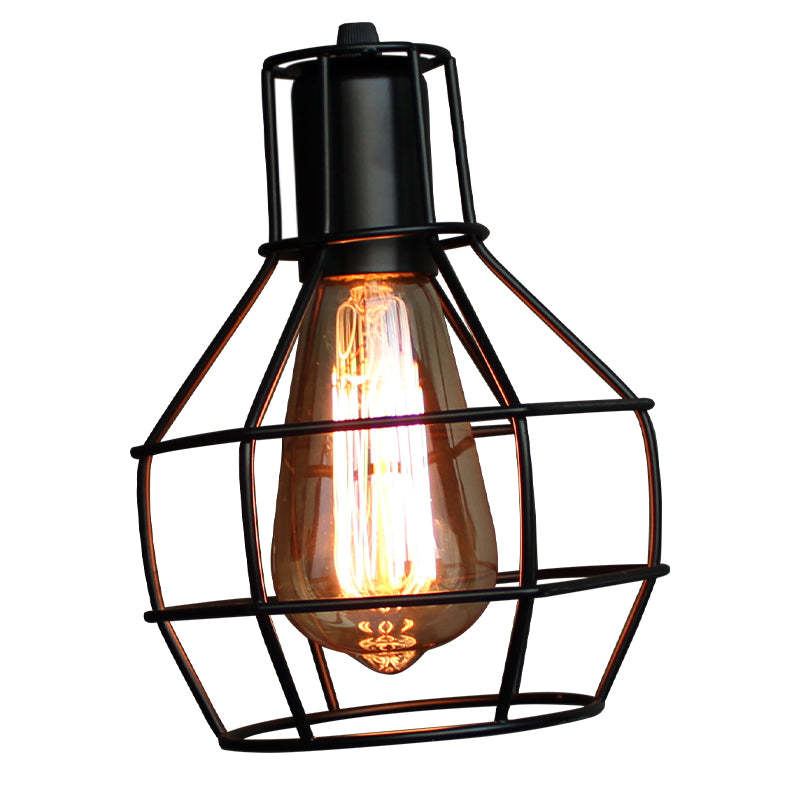 Alessio Wall Lamp Retro, Metal, Rust/Bronze/Black, Bedroom - Lumpaz