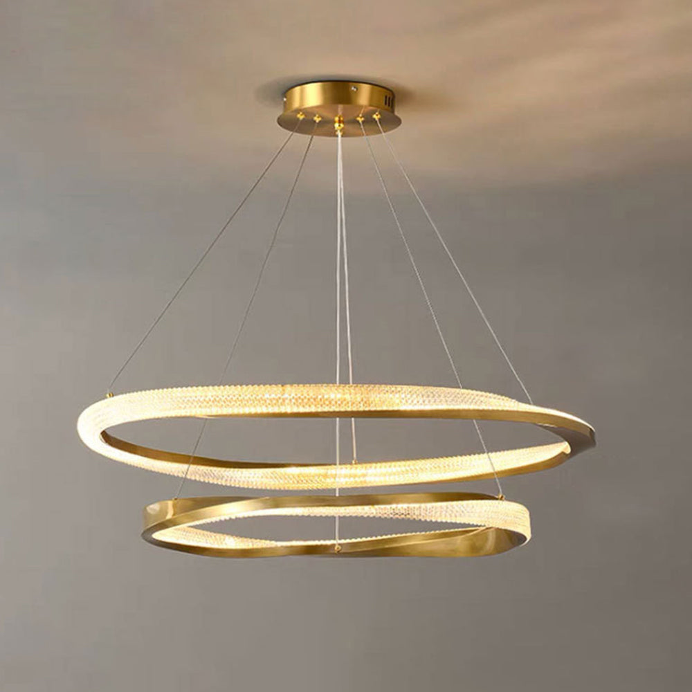 Kirsten Pendant Light, Aluminium & Arcylic, 1/2 Rings, 2 Color - Lumpaz