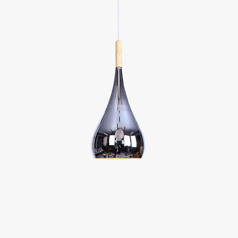 Avi Pendant Light Teardrop Modern, Metal, Rose Gold/Chrome, Kitchen Islands - Lumpaz