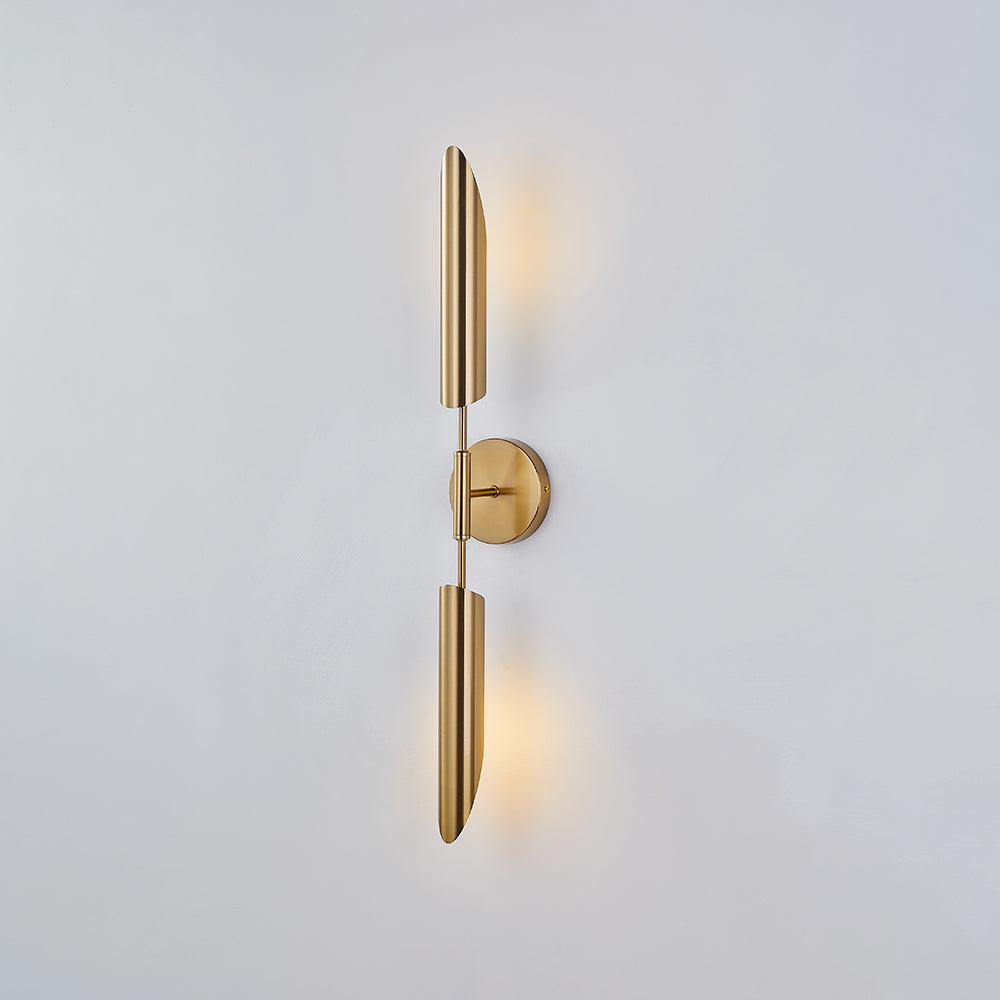 Meza Modern LED Wall Lamp Metal/Glass Warm White Garden/Corridor - Lumpaz