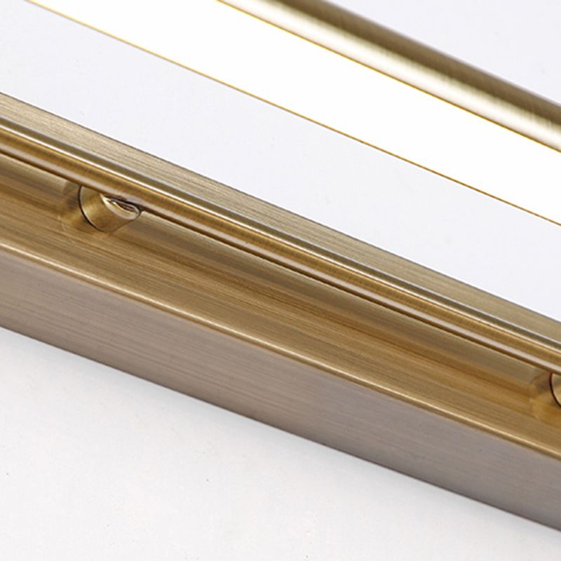 Leigh Modern Linear Metal Vanity Wall Lamp, Gold - Lumpaz
