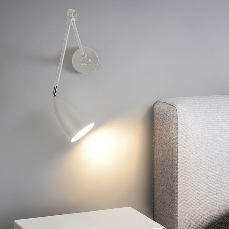 Brady Wall Lamp Minimalist/Modern, Adjustable Metal, 3 Color, Bedroom - Lumpaz