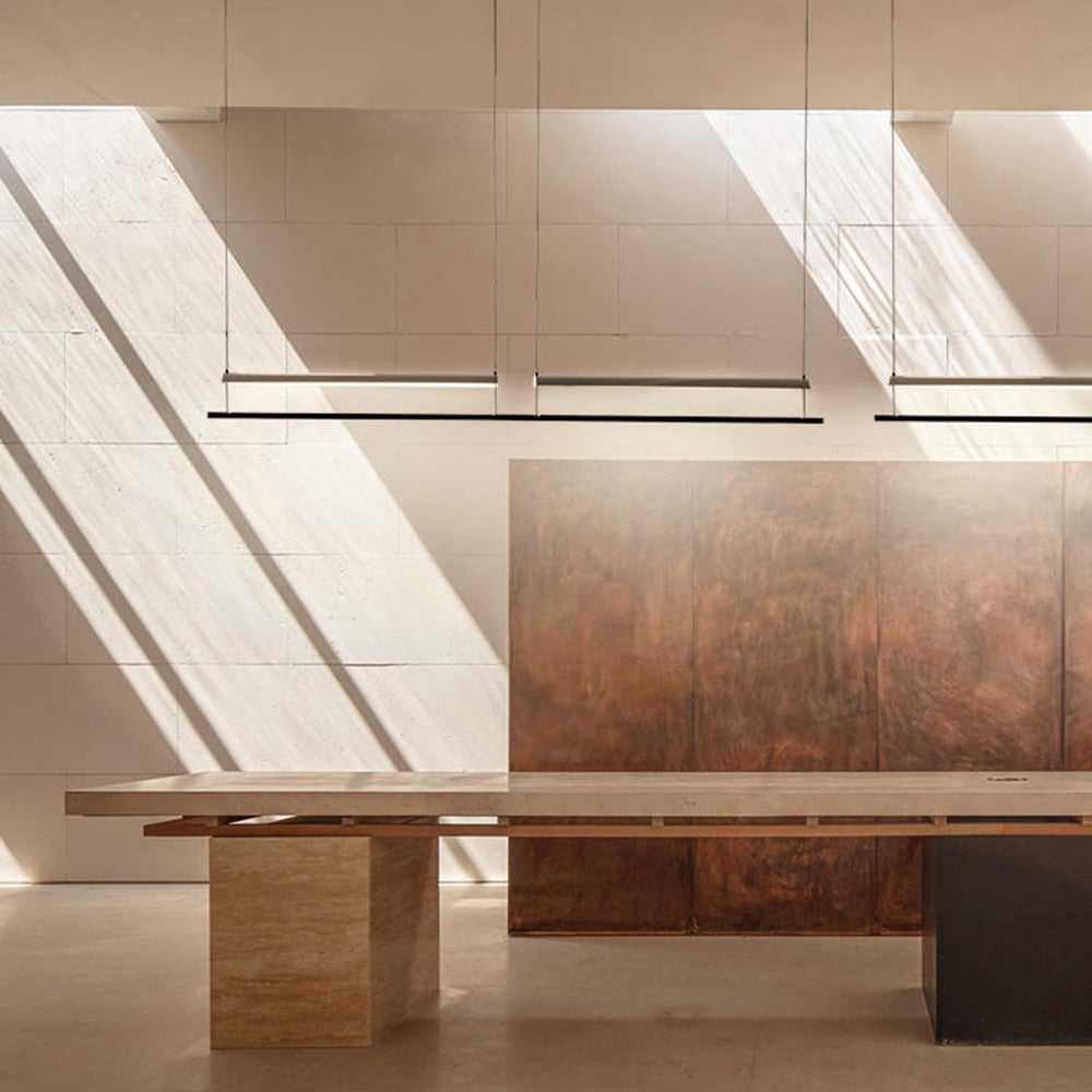 Edge Minimalist Linear Metal Pendant Light - Lumpaz