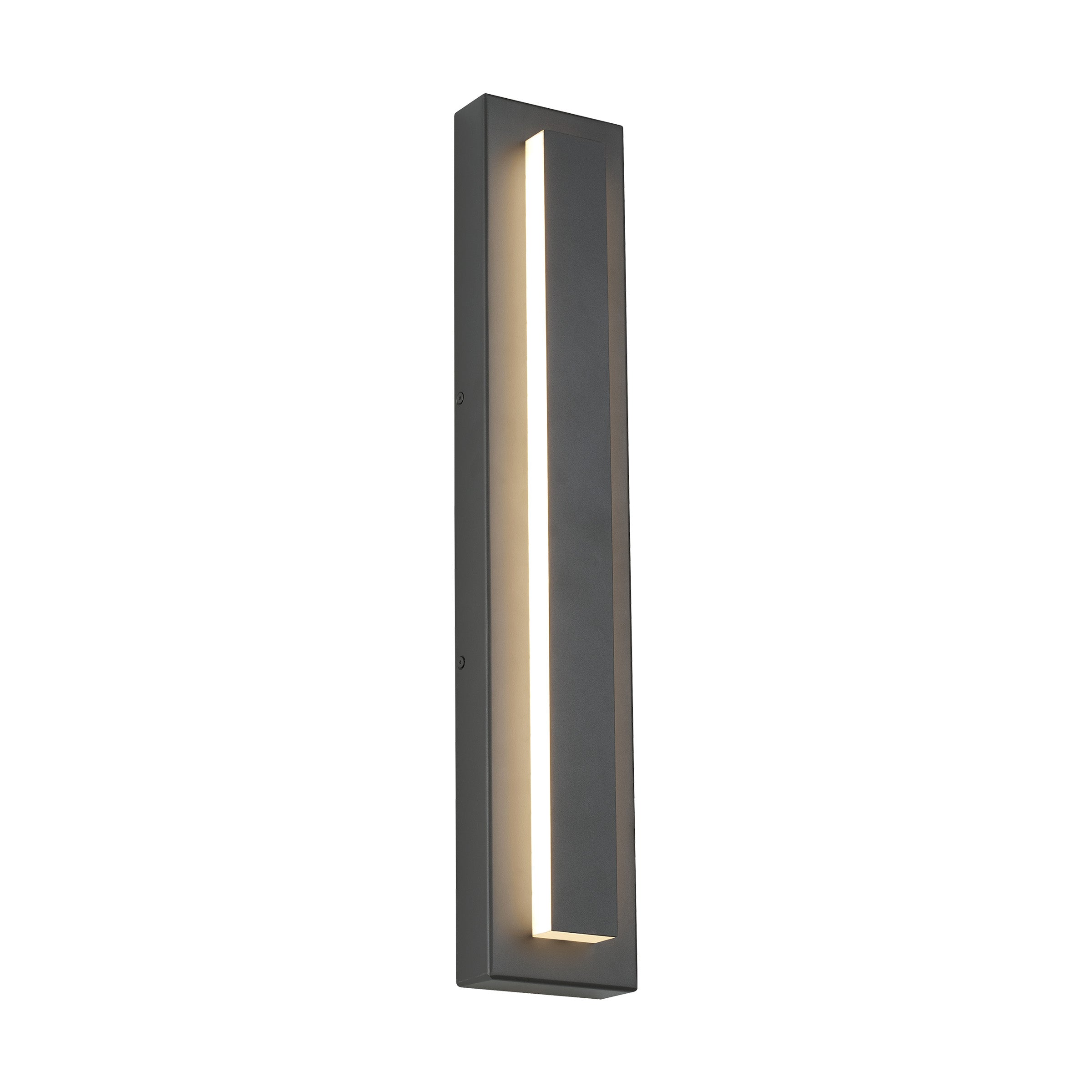 Edge Modern Square Ring Metal Outdoor Wall Lamp, Dark/Gray Bronze - Lumpaz