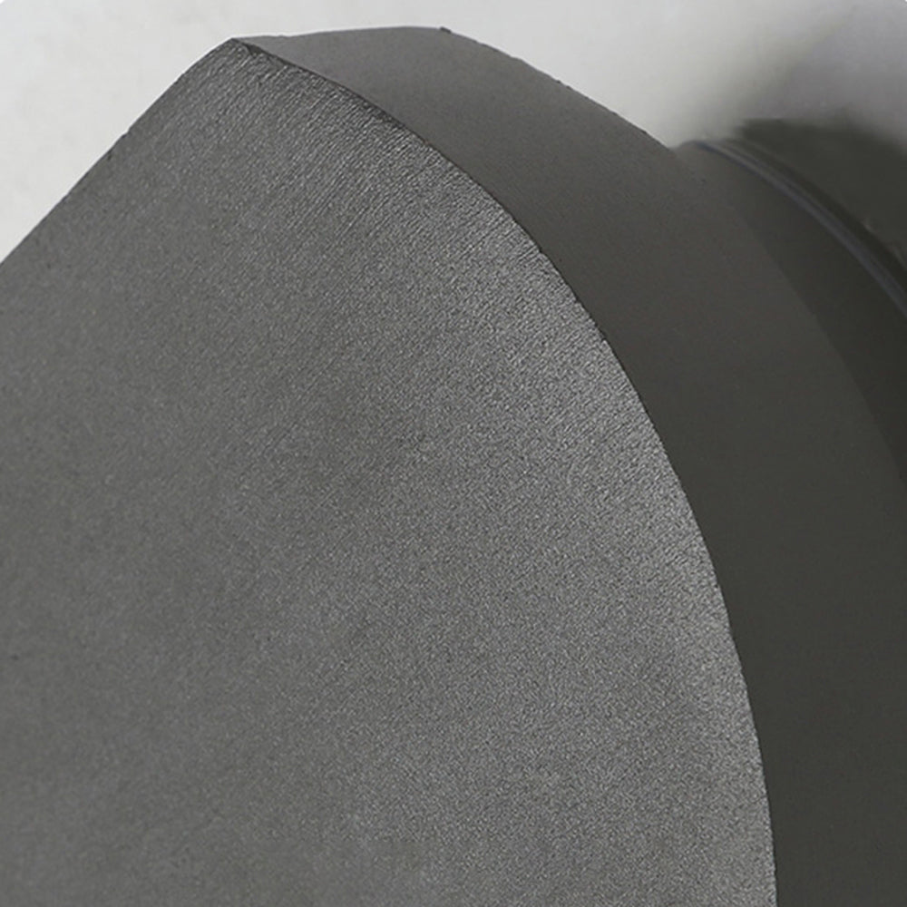 Orr Minimalist Geometric Metal Outdoor Wall Lamp, Black/Gray - Lumpaz