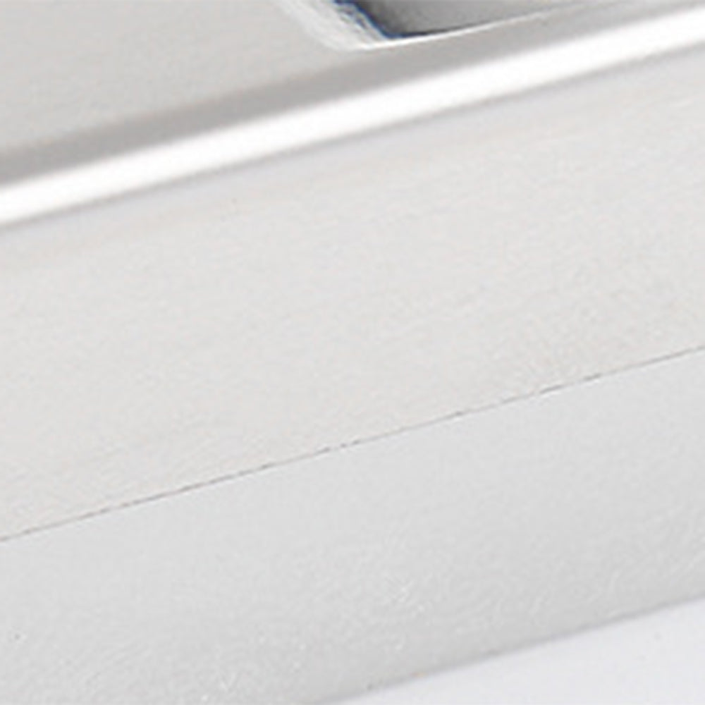 Leigh Modern Arc Metal/Acrylic Wall Lamp, Silver, Front Mirror Vanity - Lumpaz