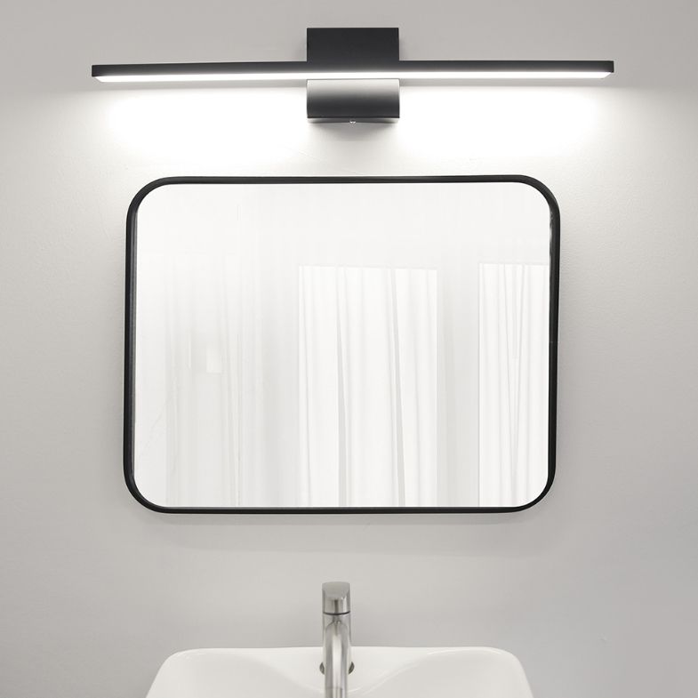 Edge Modern Linear/Square Mirror Front Vanity Metal LED Wall Lamp - Lumpaz