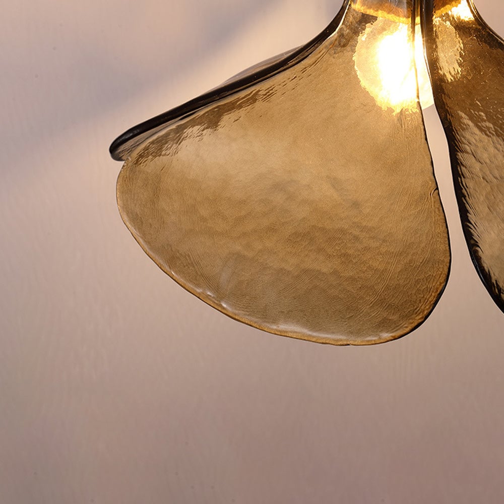 Carins Handmade Retro Glass Pendant Light, Four-Leaf Flower - Lumpaz