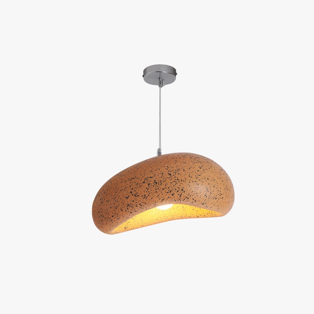 Byers Wabi Sabi Bread Shape Resin Pendant Light, 4 Color - Lumpaz