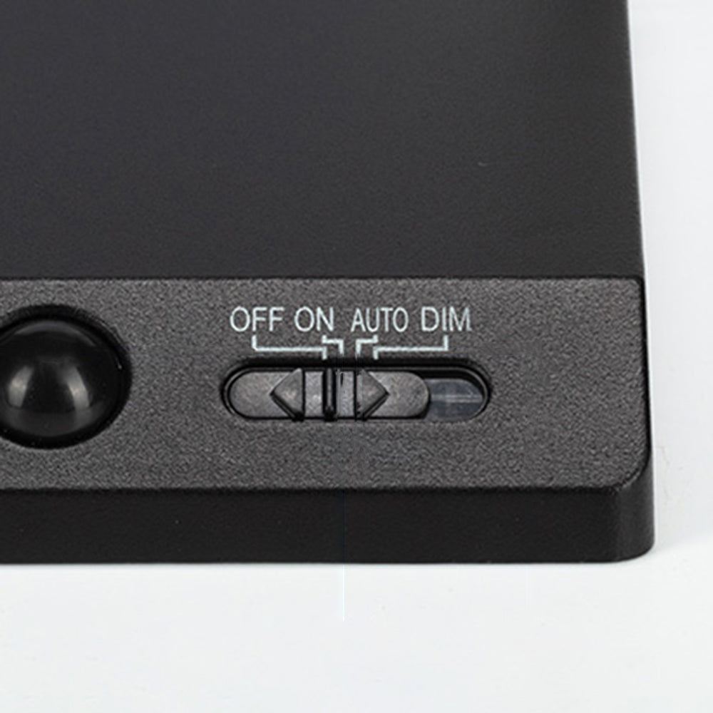 Orr Modern Minimalist Right-Angle Acrylic Sensor Solar Waterproof Outdoor Wall Lamp, Black - Lumpaz