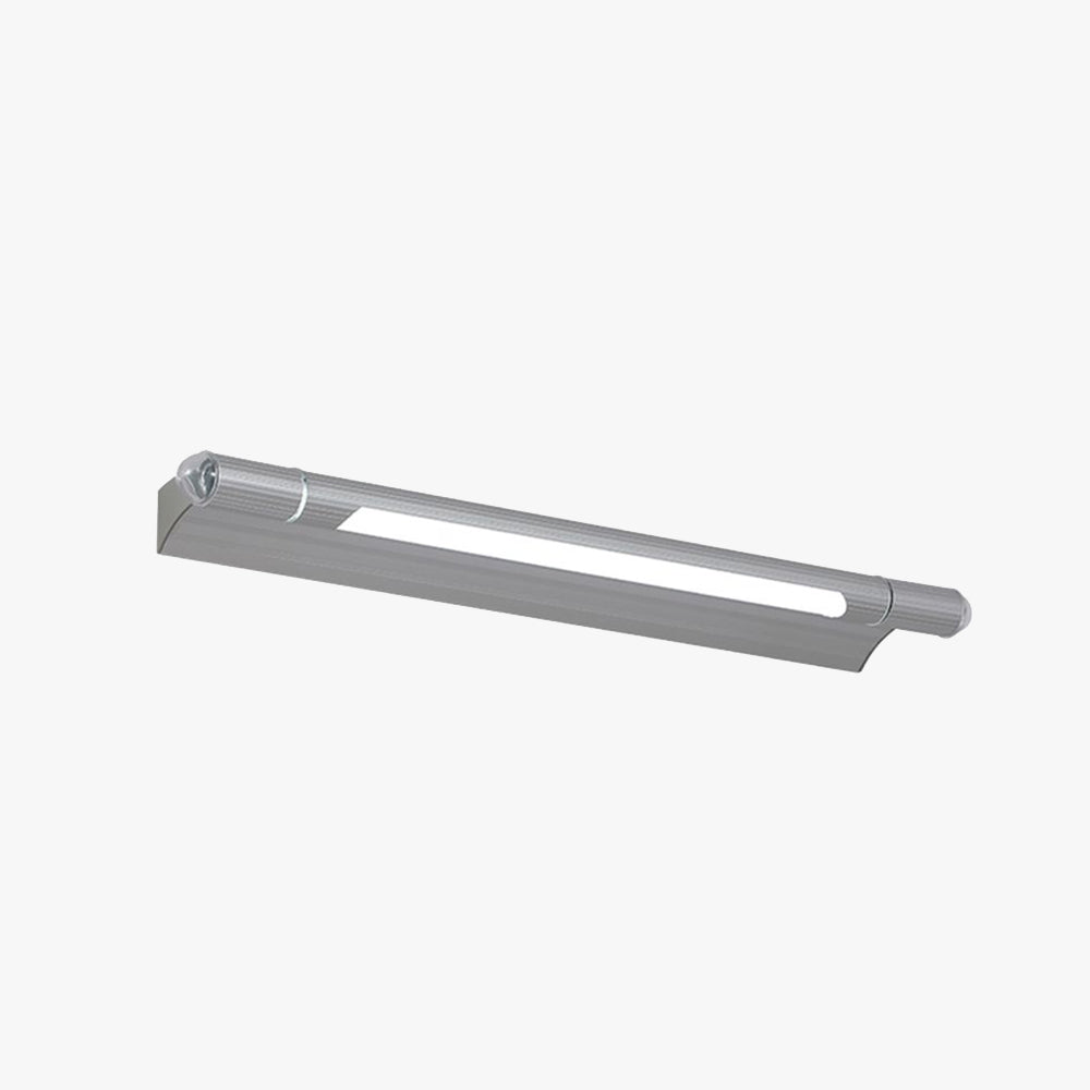 Edge Minimalist Linear Led Vanity Wall Lamp, Silver, Bathroom - Lumpaz