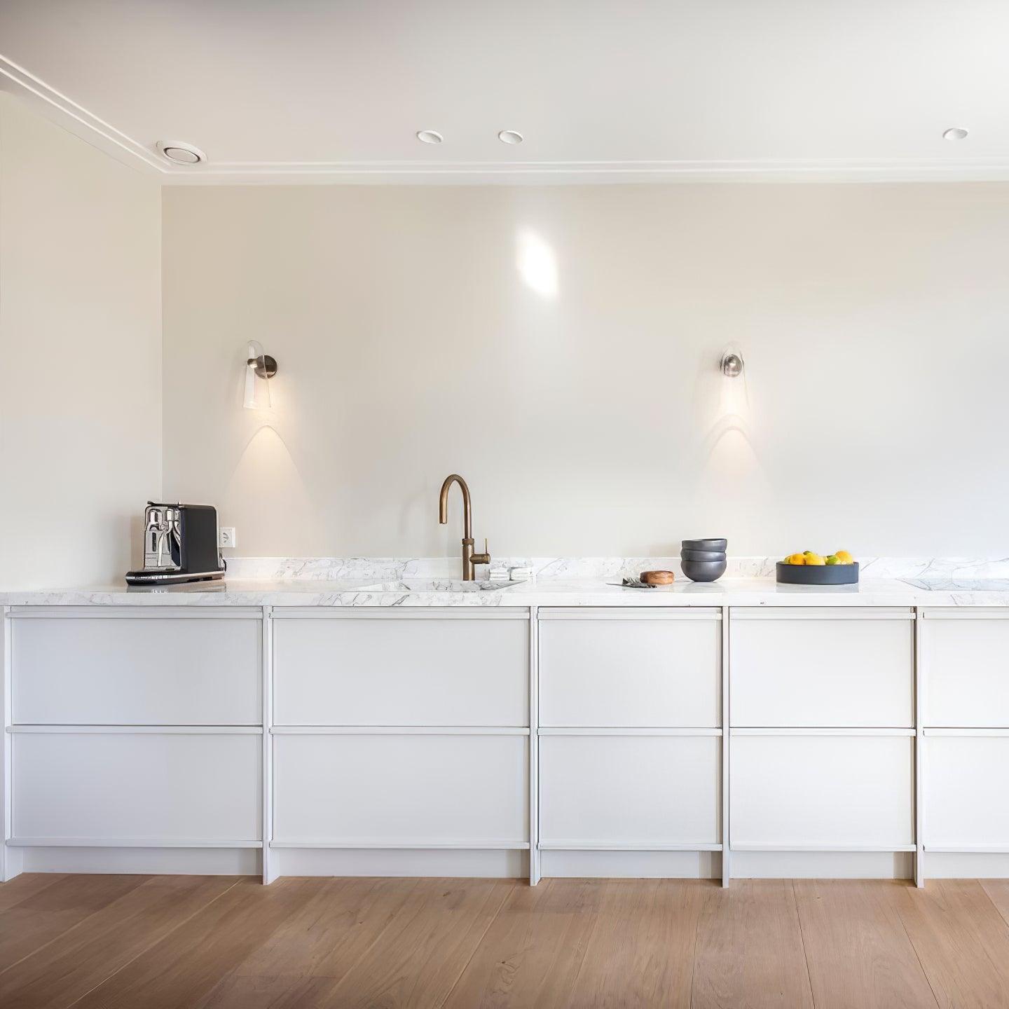 Blair Nordic Modern Wall Lamp, Glass/Metal, Living Room - Lumpaz