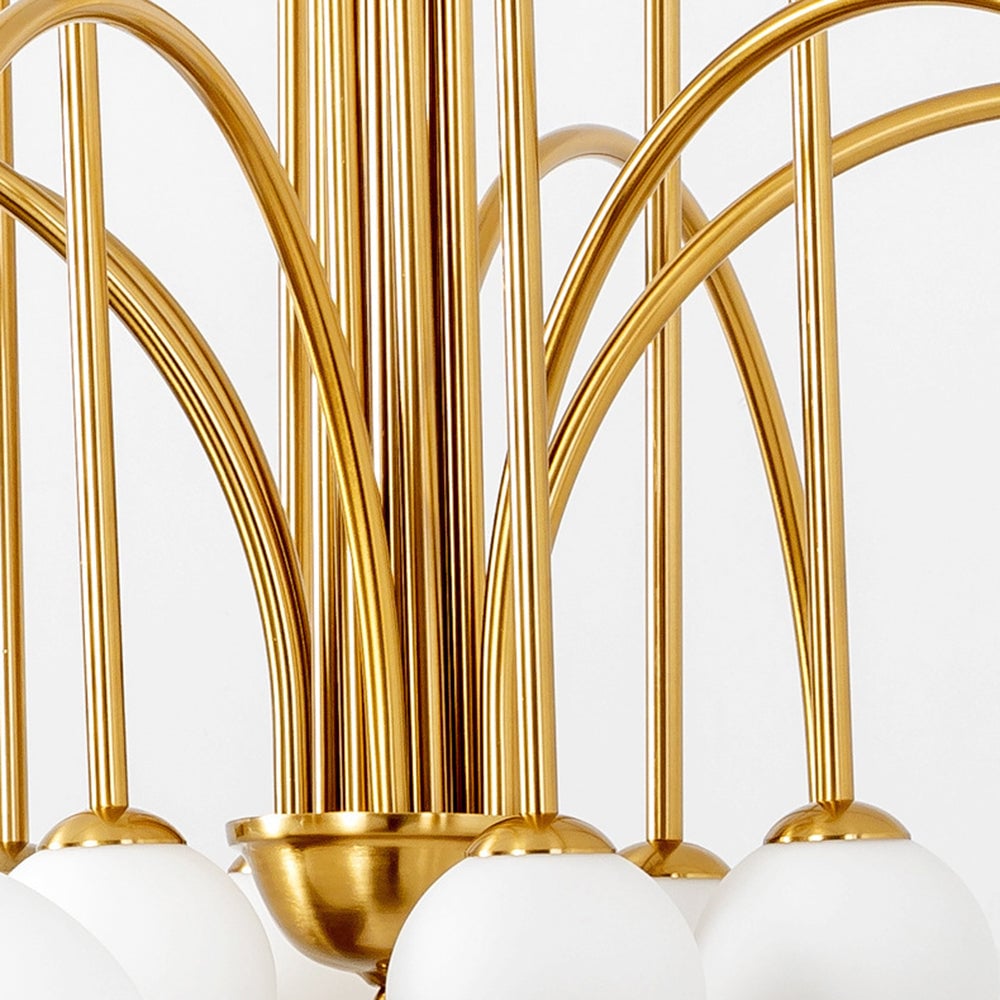 Avi Double Layer White Glass Pendant Light - Lumpaz