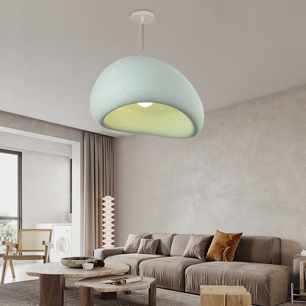 Byers Wabi-Sabi Spherical Cloud Pendant Light, Gray/White/Pink/Blue - Lumpaz