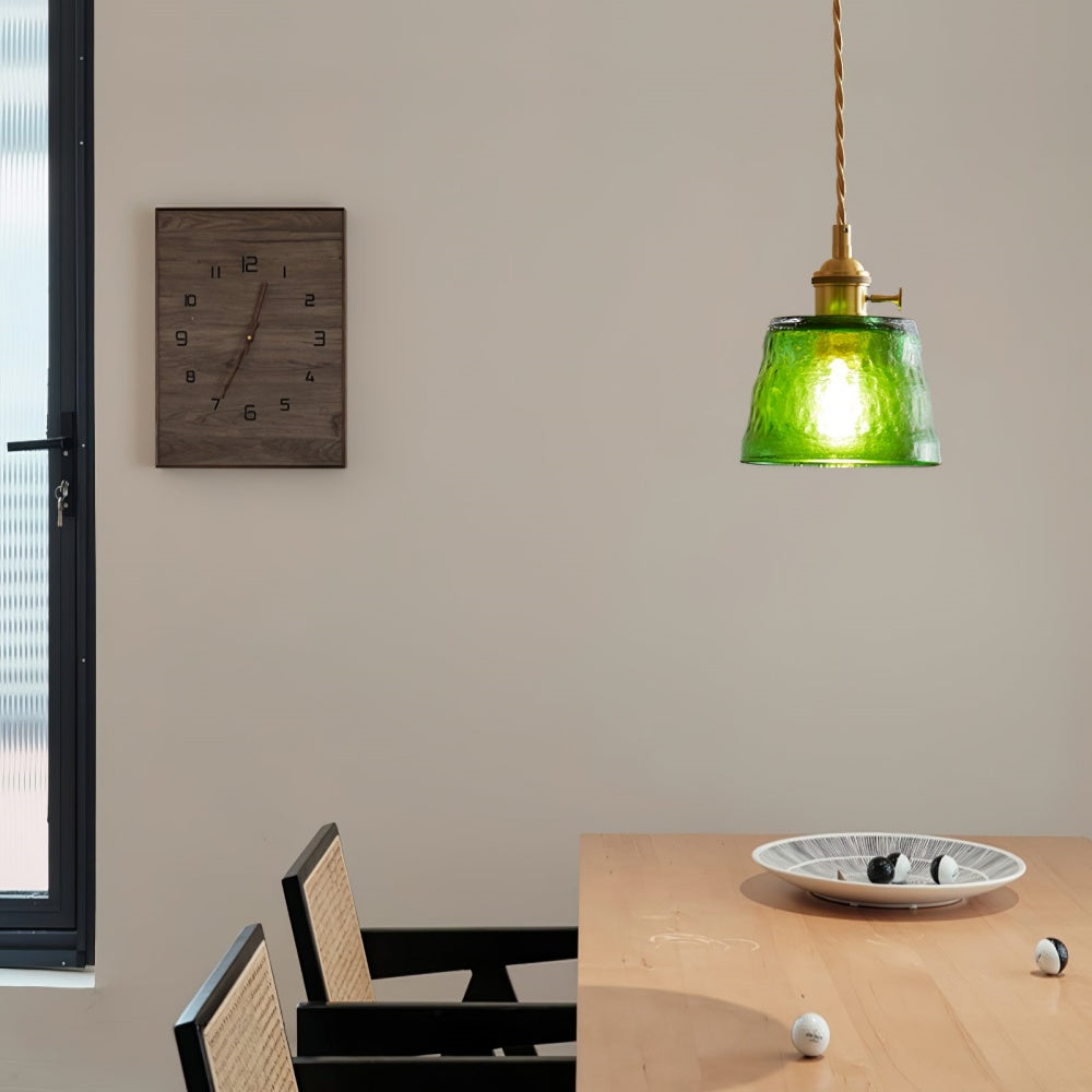 Hailie Modern Nordic Kitchen Island Glass Pendant Light, Brown/Green/Clear/Blue - Lumpaz