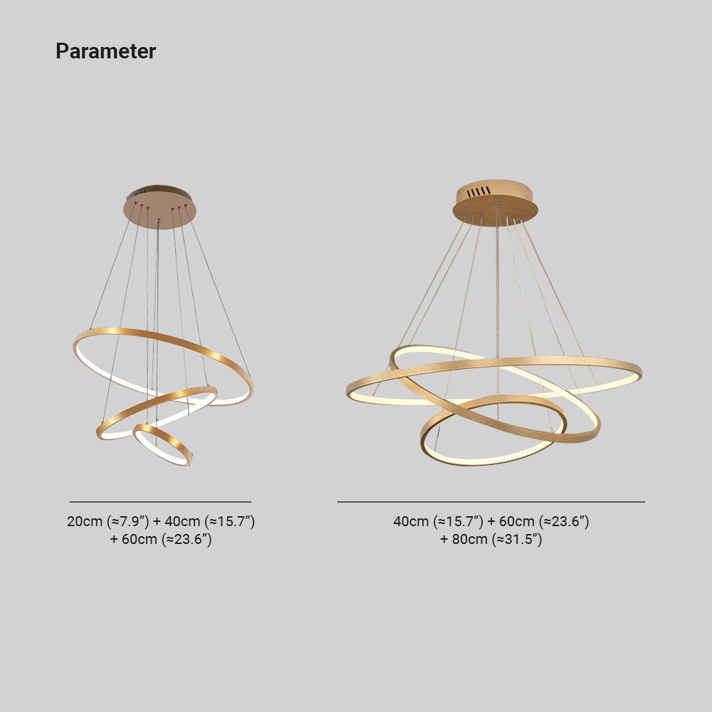 Arisha Pendant Light, Inner Ring Illuminated,  White/Black/Gold - Lumpaz
