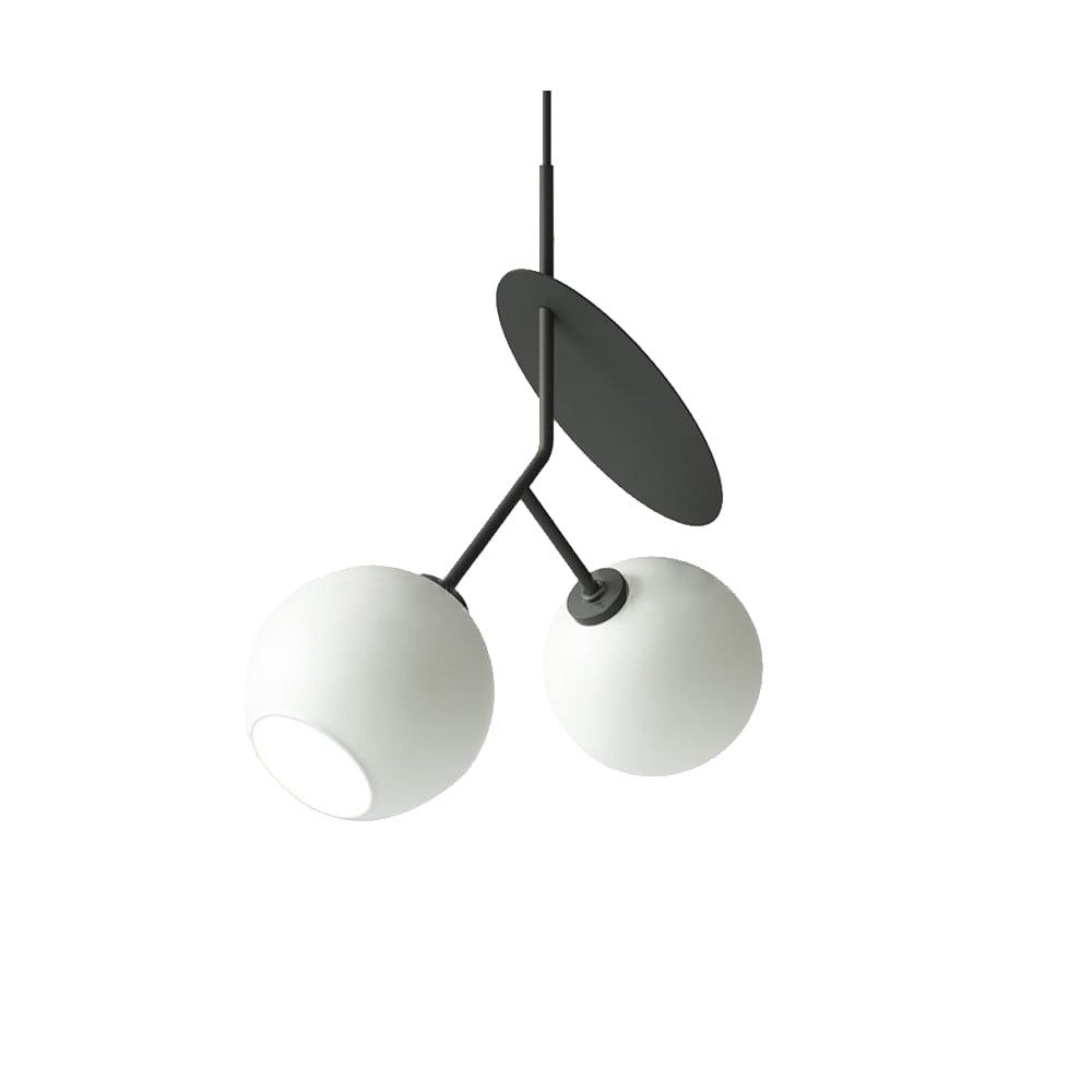 Valentina Cherry Pendant Light, Metal & Glass, 3 Color - Lumpaz