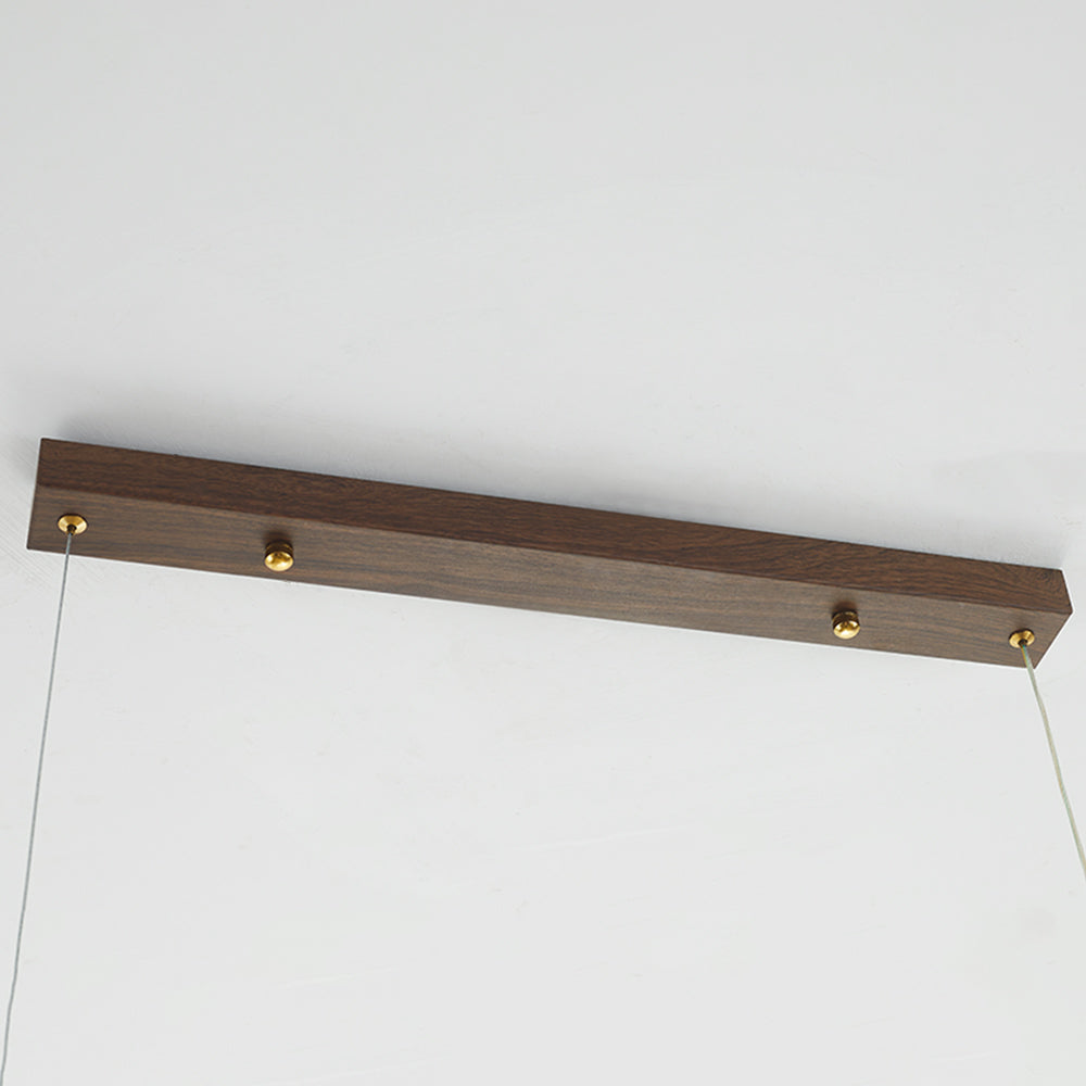 Ozawa Modern Minimalist Pendant Light, Metal Water Transfer Wood - Lumpaz