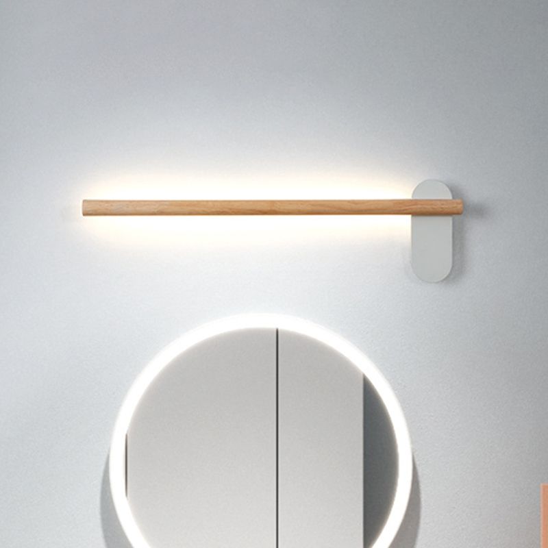 Ozawa Modern Linear Wood Wall Lamp In Living Room, Natural Light - Lumpaz