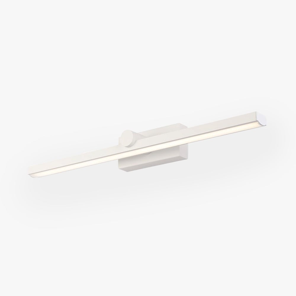 Leigh Nordic LinearMetal Mirror Front Vanity Wall Lamp, White - Lumpaz
