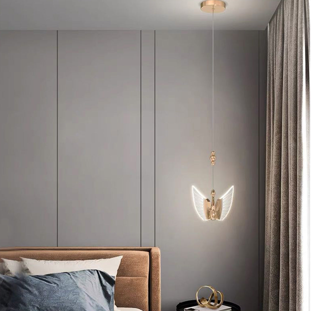 Kady Modern Creative Swan Pendant Light, 2 Color - Lumpaz