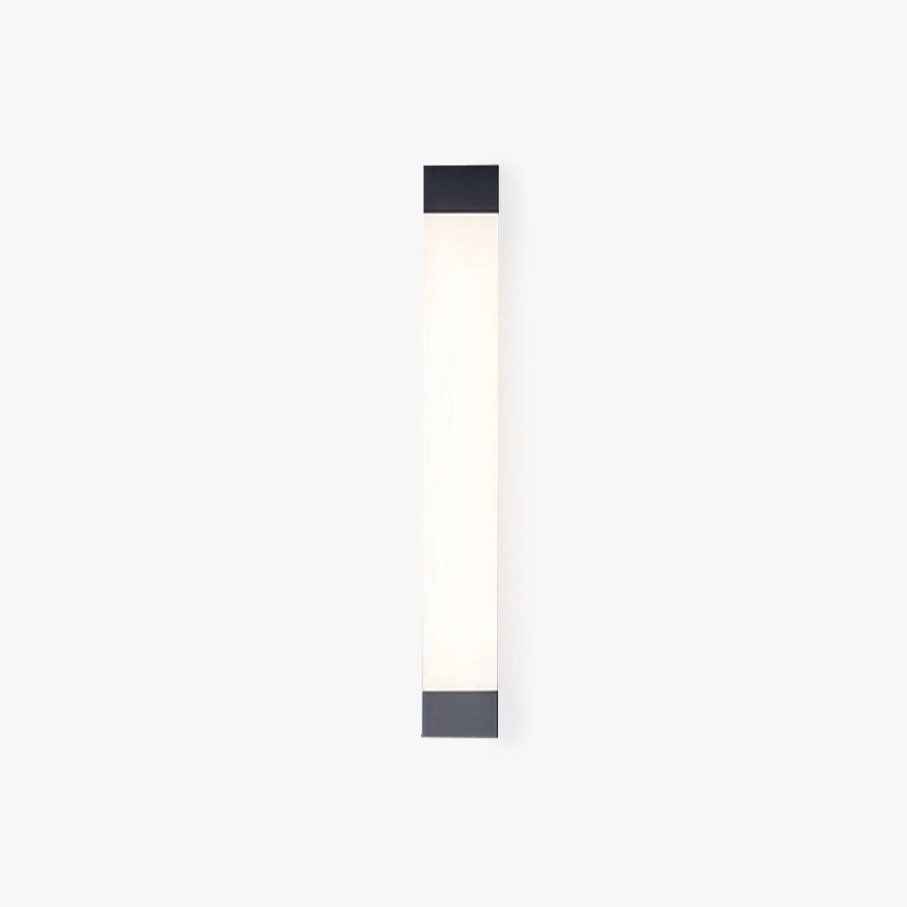 Orr Minimalist Linear Metal Outdoor Wall Lamp, Black - Lumpaz