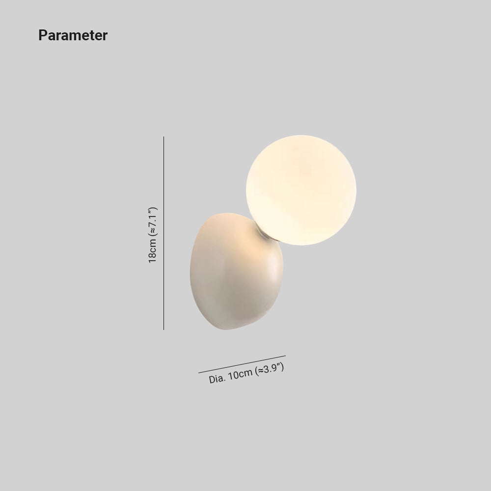 Valentina Modern LED Wall Lamp Black White Metal Living Room - Lumpaz