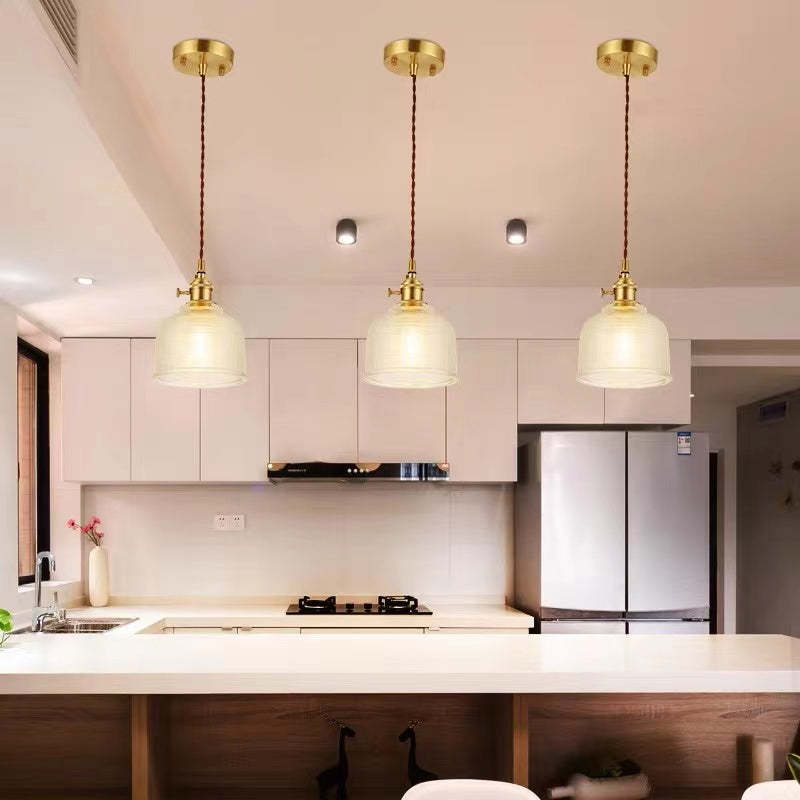 Hailie Glass Art Deco Pendant Lights,Colorful - Lumpaz