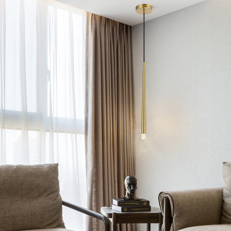 Carr Pendant Light Linear Modern, Metal, Gold, Living Rooms - Lumpaz