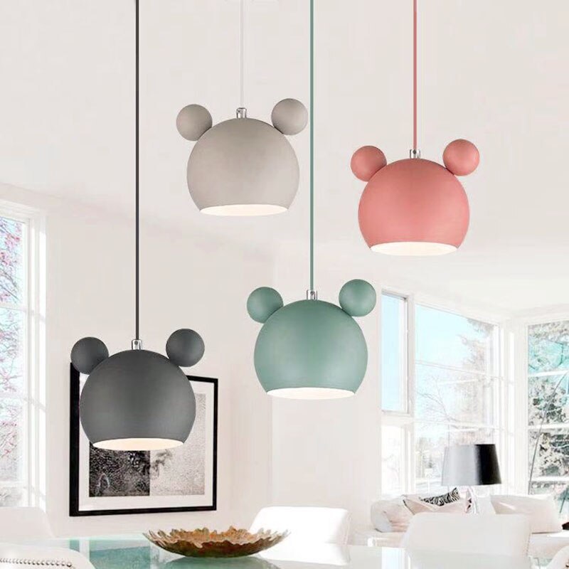 Morandi Modern Cartoon Beer Shape Metal Pendant Light, Multicolor - Lumpaz