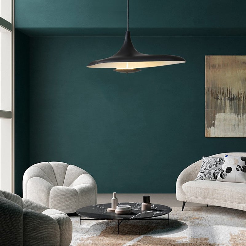 Carins Modern Minimalist ResinCreative Pendant Light, Black/White - Lumpaz