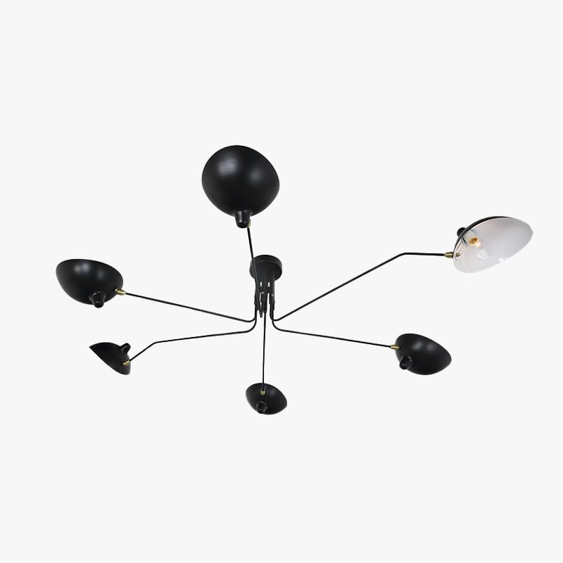Schmitt Pendant Light Industry, Metal, Black, Study Room - Lumpaz